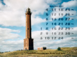 Kalenderbild November 2002 - Leuchtturm Norderney