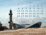Kalenderbild Mai 2003 - Leuchtturm Rostock-Warnemünde