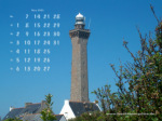 Kalenderbild März 2005 - Leuchtturm Eckmühl (Frankreich)