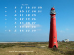 Kalenderbild Mai 2005 - Leuchtturm Schiermonnikoog (NL)