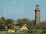 Kalenderbild Juli 2006 - Leuchtturm Hirsholm (DK)