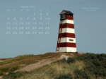 Kalenderbild August 2008 - Leuchtturm N&oslash;rre Vorup&oslash;r (DK)