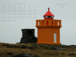 Kalenderbild Dezember 2008 - Leuchtturm Hafnarnes (IS)