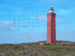 Kalenderbild November 2009 - Leuchtturm Westhoofd (NL)