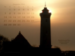 Kalenderbild Dezember 2009 - Leuchtturm Lindehoved (DK)