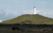 Kalenderbild Mai 2010 - Leuchtturm Reykjanesviti (ISL)