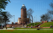 Kalenderbild September 2010 - Leuchtturm Kołobrzeg (PL)