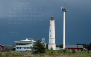 Kalenderbild August 2011 - Leuchtturm Marjaniemi (FIN)