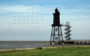 wallpaper August 2013 - lighthouse Obereversand (D)