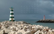 wallpaper August 2014 - pier lights Vilamoura (POR)