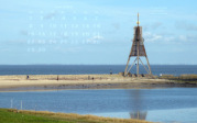 wallpaper June 2020 - beacon Kugelbake Cuxhaven (D)