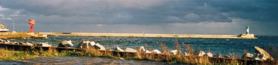 both pier lights Sassnitz