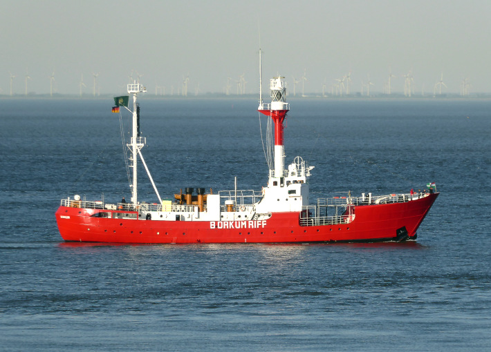 lightship Borkumriff near Cuxhaven