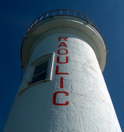pier light Raoulic in Audierne