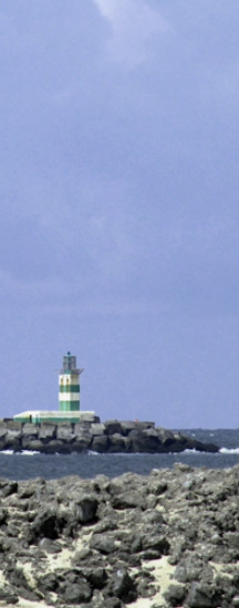 pier light of the channel entrance Ijmuiden