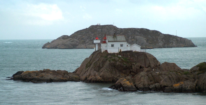 old and new lighthouse Vibberodden