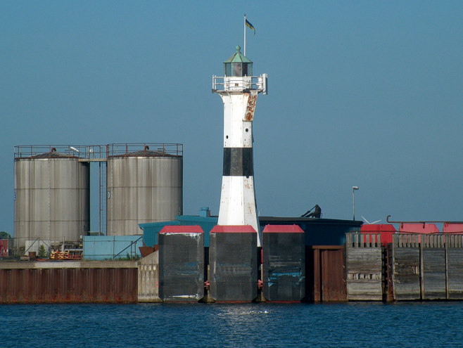 old harbour light Trelleborg