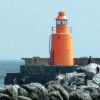 to the port pier light Skagen