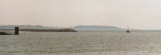 lighthouse Fornæs, viewed from Grenå