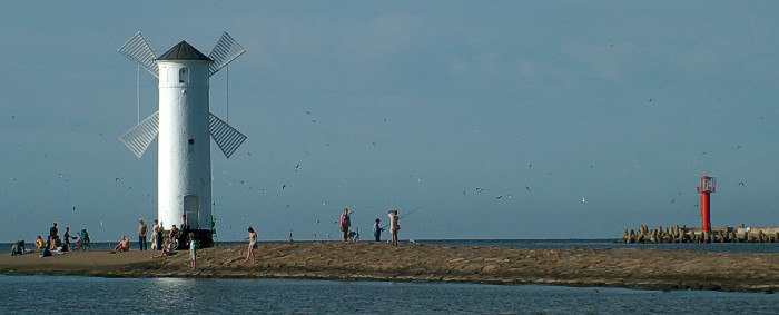 Breakwater lighthouses winoujcie