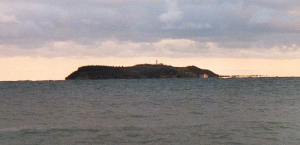 Leuchtturm auf der Insel Hjelm