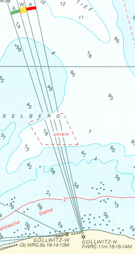 section of a nautical chart