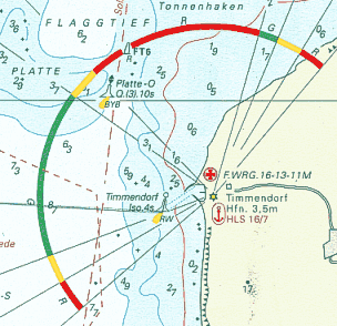 section of a nautical chart