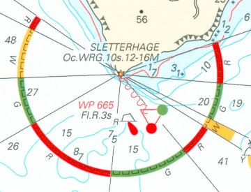 section of a nautical chart