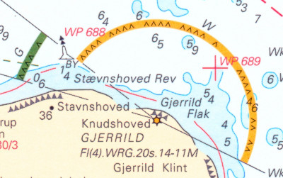 section of a nautical chart