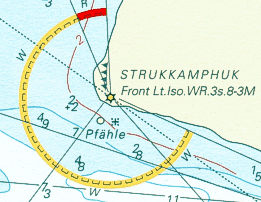 section of a nautical chart