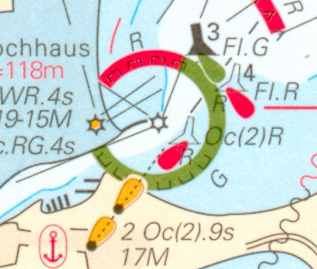 section of a nautical chart