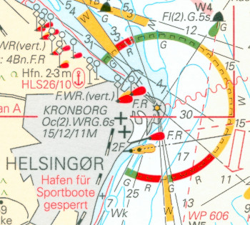 section of a nautical chart