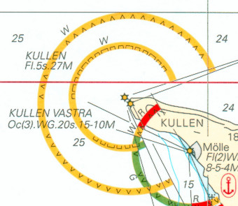 section of a nautical chart