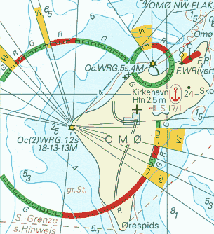 section of a nautical chart