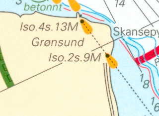 section of a nautical chart