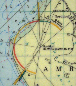 section of a nautical chart