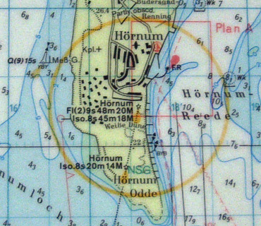 section of a nautical chart