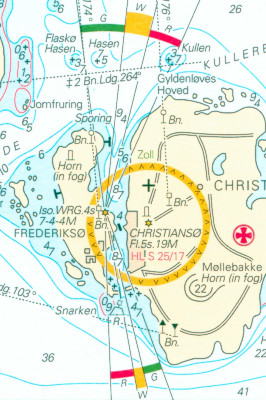 section of a nautical chart