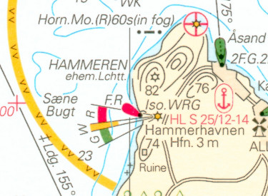 section of a nautical chart