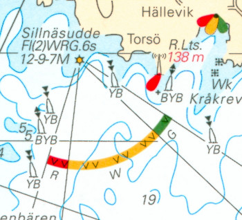 section of a nautical chart