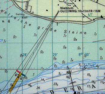 section of a nautical chart
