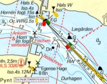 section of a nautical chart