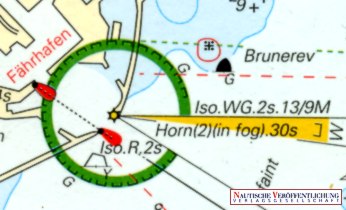 section of a nautical chart