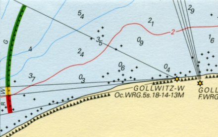 section of a nautical chart
