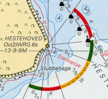 section of a nautical chart
