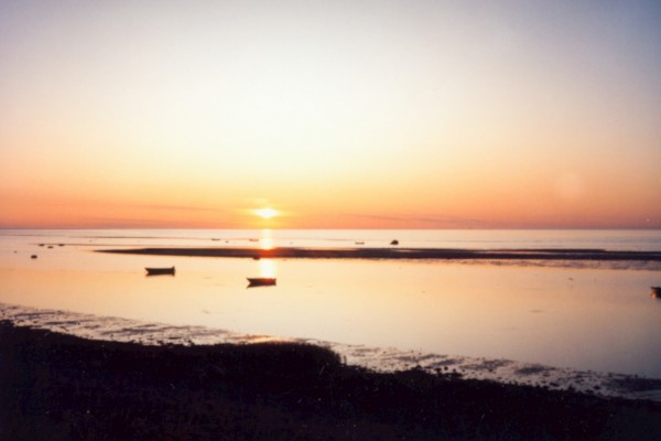 Sonnenuntergang bei Bønnerup in Dänemark