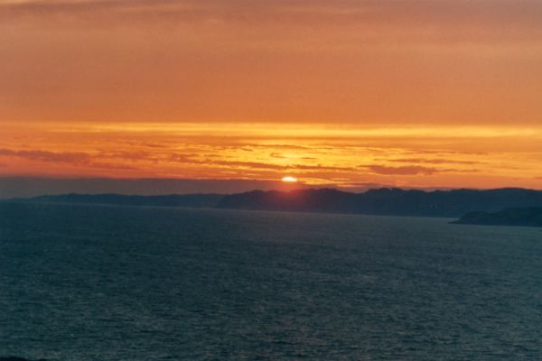 sunset near Bønnerup in Denmark