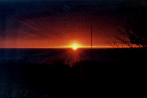 Sonnenaufgang bei Hejlsminde in Dänemark