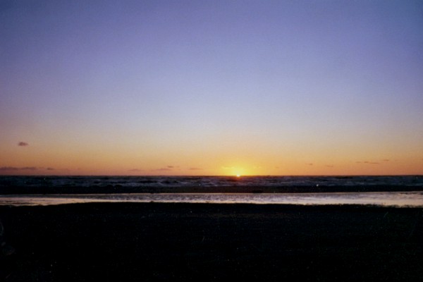 Sonnenuntergang bei Hirtshals in Dänemark