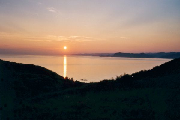 sunset near Langerhuse in Denmark